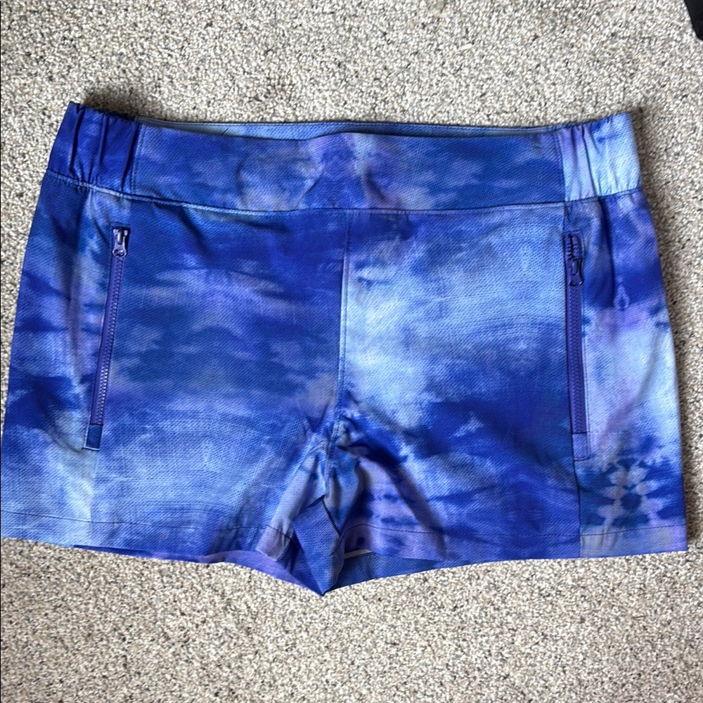 NWOT Reel Legends Purple Blue Tie-Dye Water Swim Shorts small